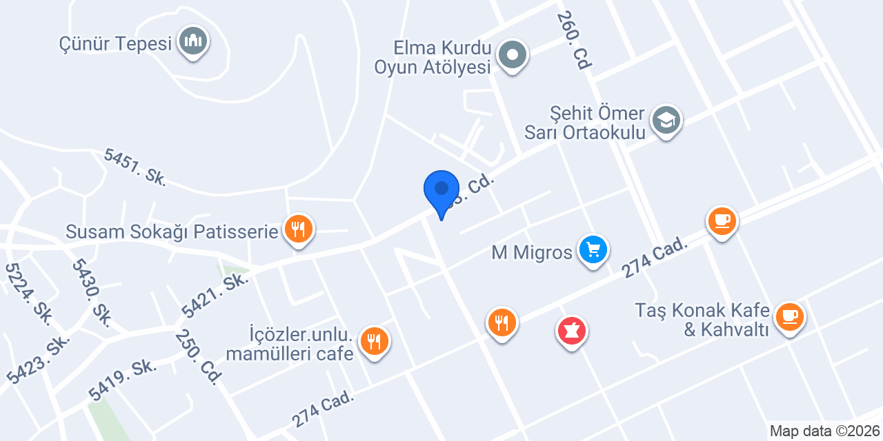 Gür-pa Avm 2 Çünür Şubesi konumu