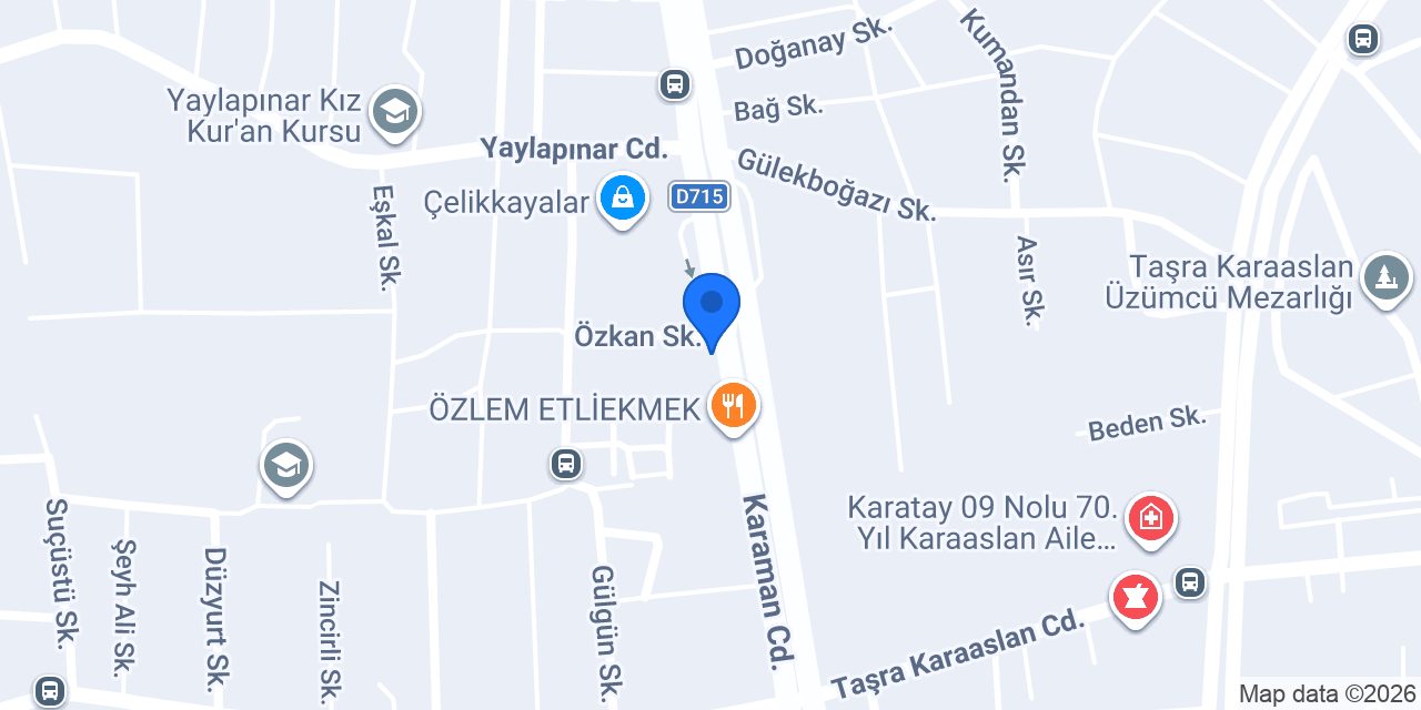 EŞREF TOPAL HAS BOZKIR KASABI konumu