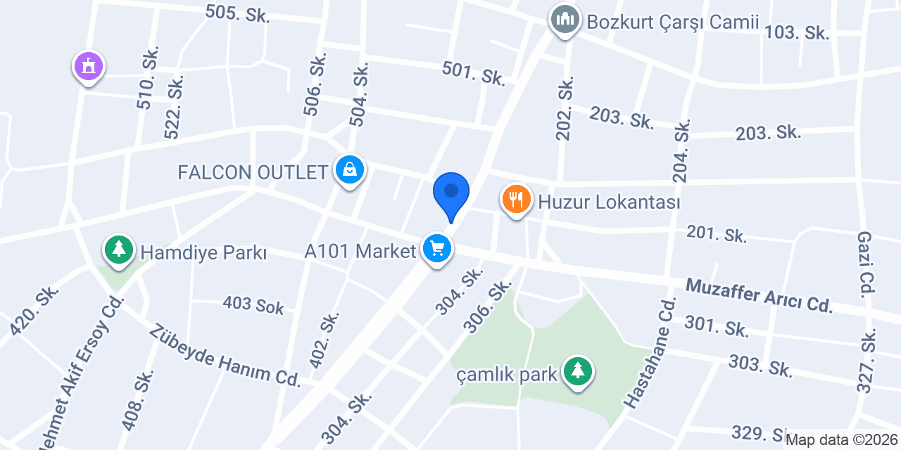 Halkbank Bozkurt Şubesi konumu