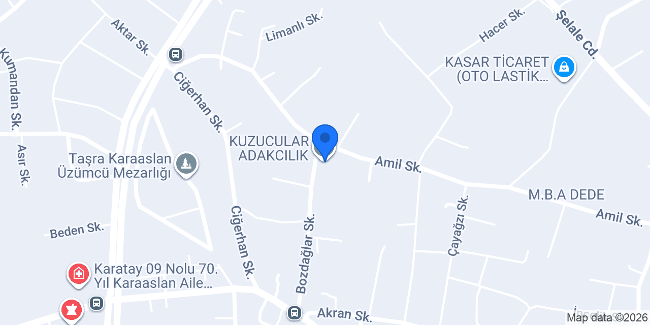 KUZUCULAR ADAKCILIK konumu
