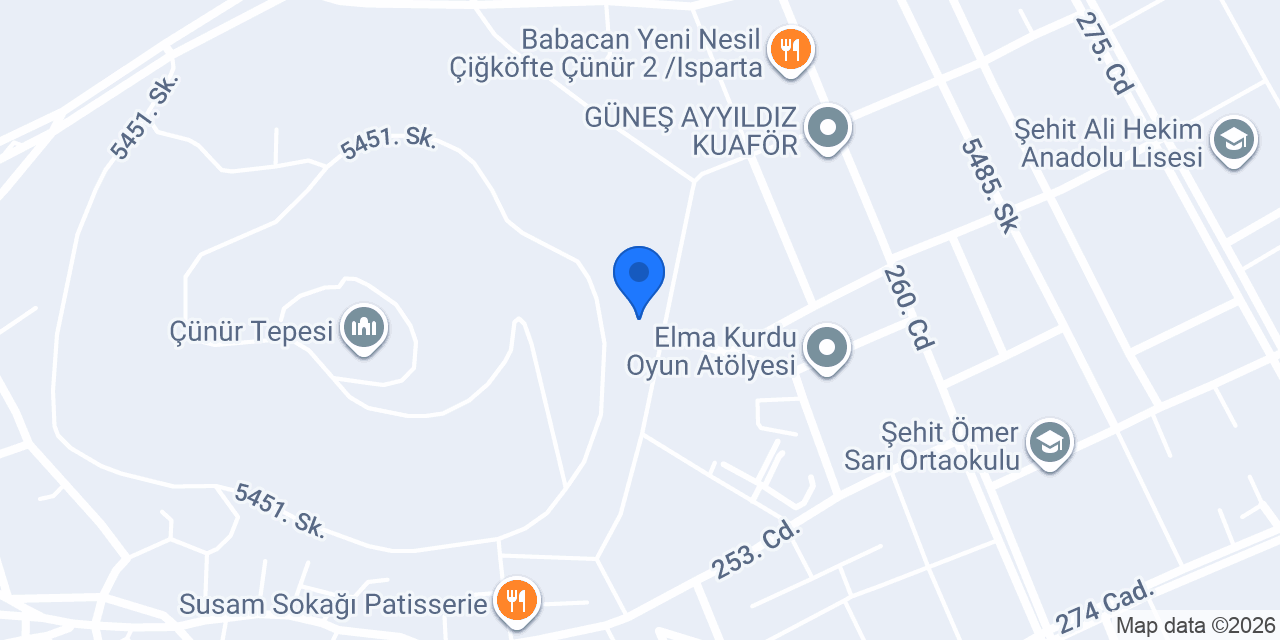 HATAY CADDE DÖNER konumu