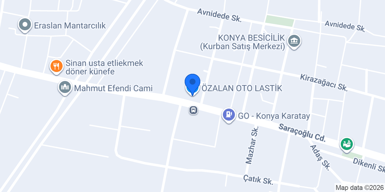 ÖZALAN OTO LASTİK konumu