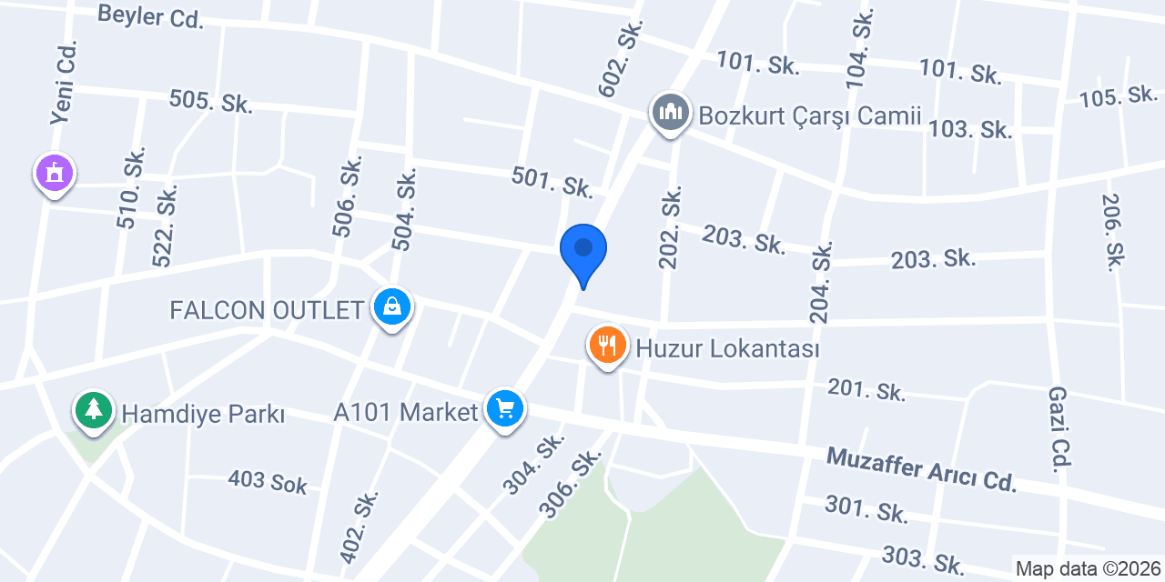 DENİZLİ BOZKURT ÇİÇEKÇİ konumu
