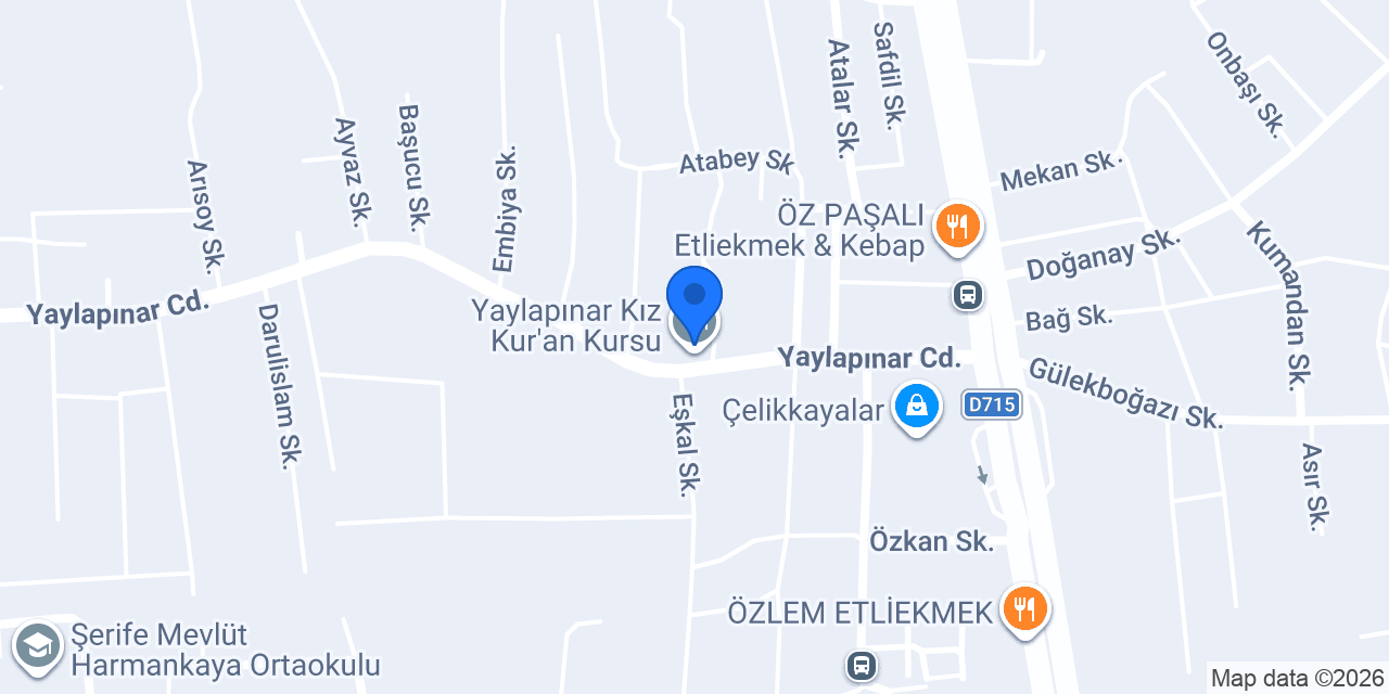 Yaylapınar Kız Kur'an Kursu konumu
