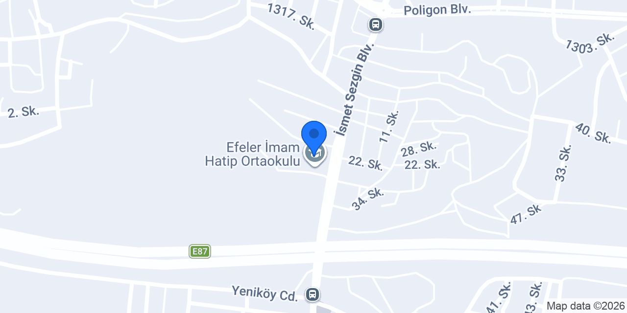 Abdullah Gül Ortaokulu konumu