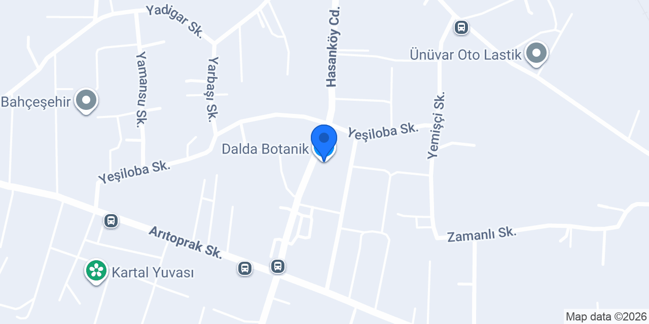 Dalda Botanik konumu
