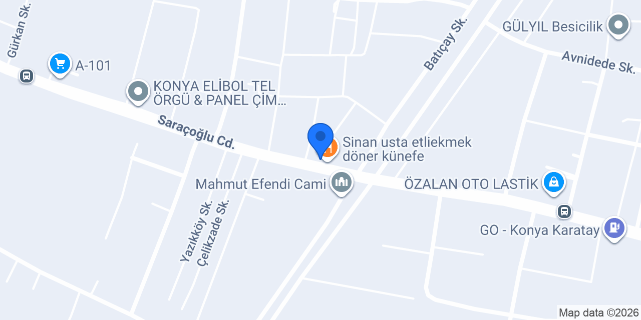 KUAFÖR MEHMET TONEL konumu