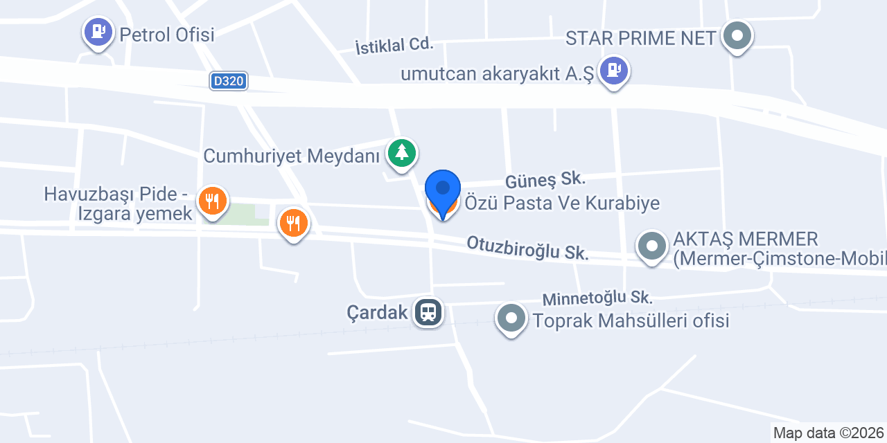 Özü Pasta Ve Kurabiye konumu