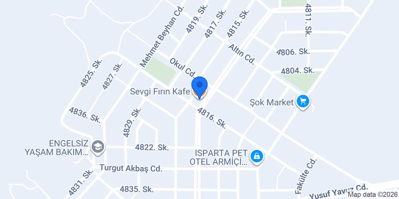 Sevgi Fırın Kafe konumu
