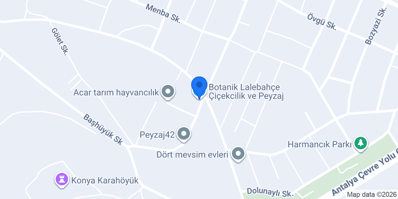 Botanik Lalebahçe Çiçekcilik ve Peyzaj konumu