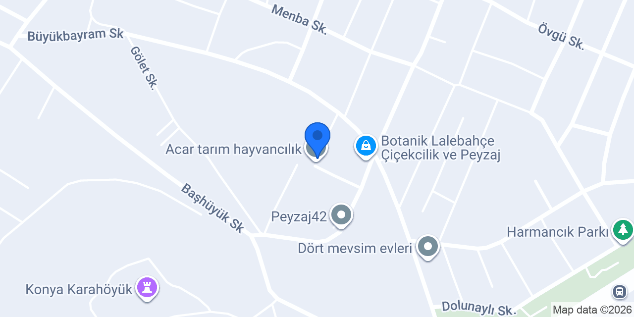 Acar tarım hayvancılık konumu