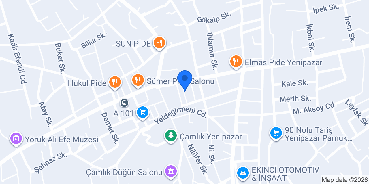Orkide Pide konumu