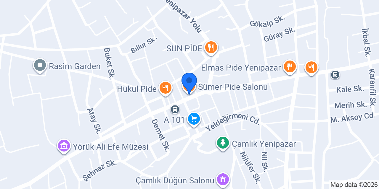 Sümer Pide Salonu konumu