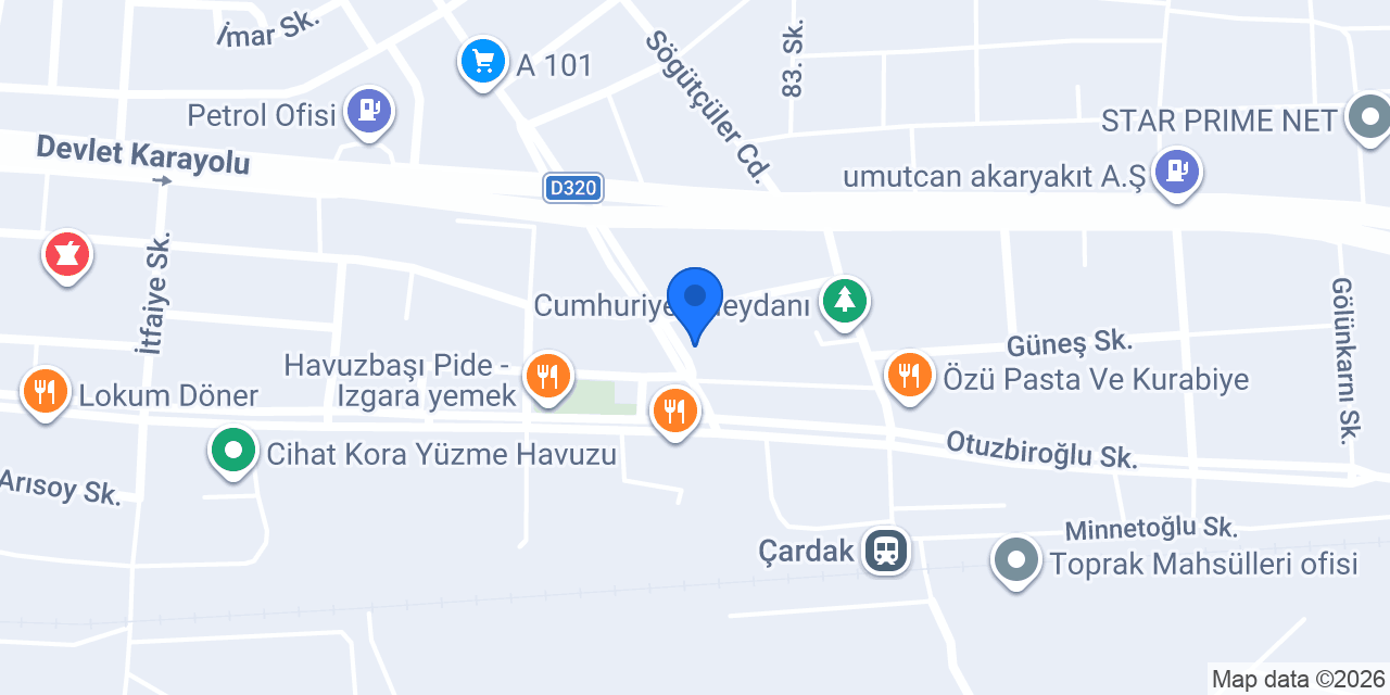AKIN KIRTASİYE konumu