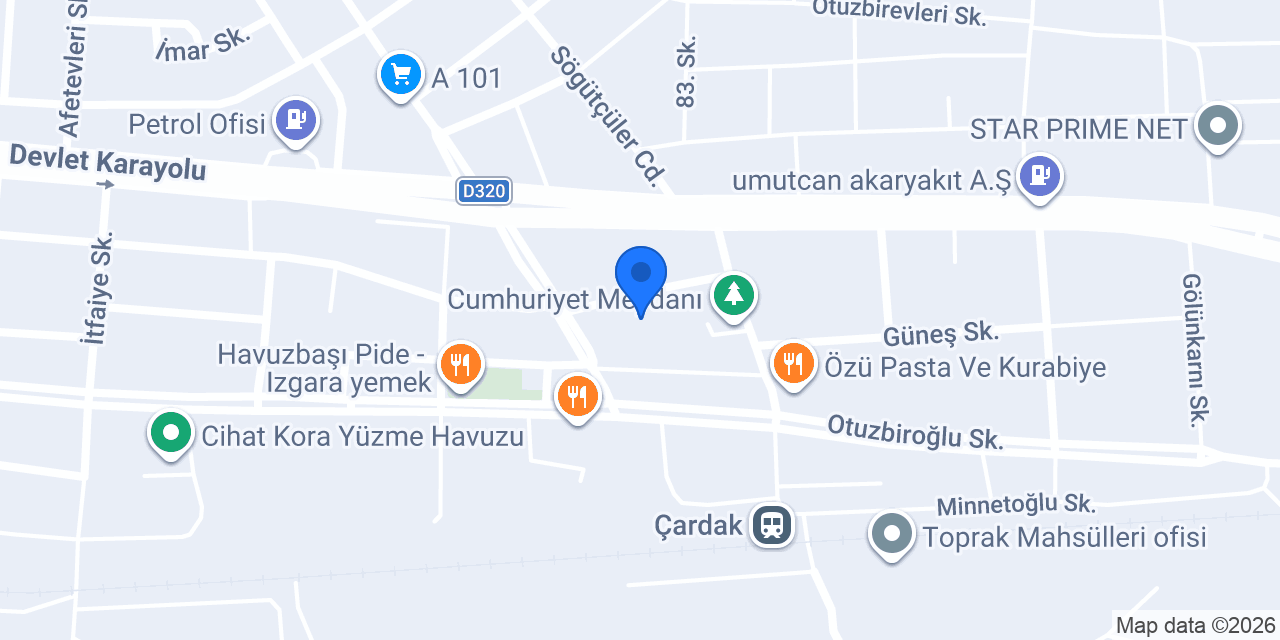 Cengizer Elektrik konumu