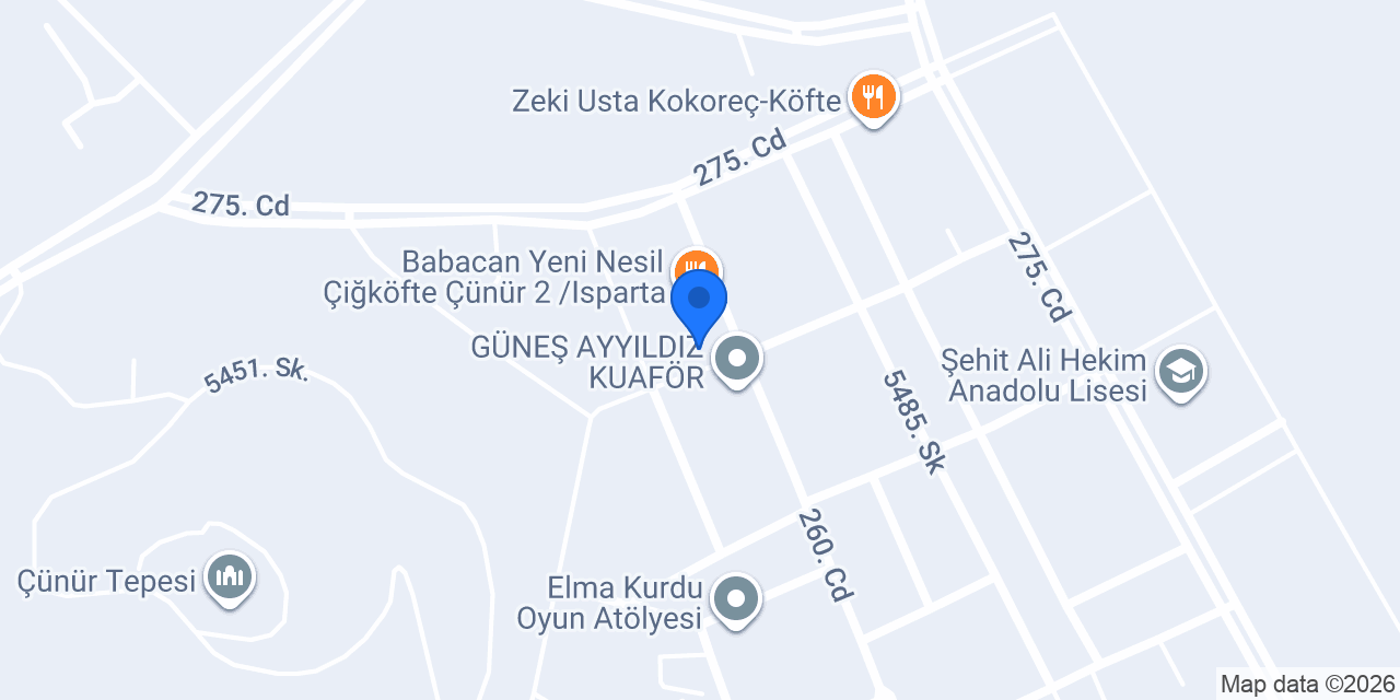 ÇÜNÜR KOMAGENE konumu