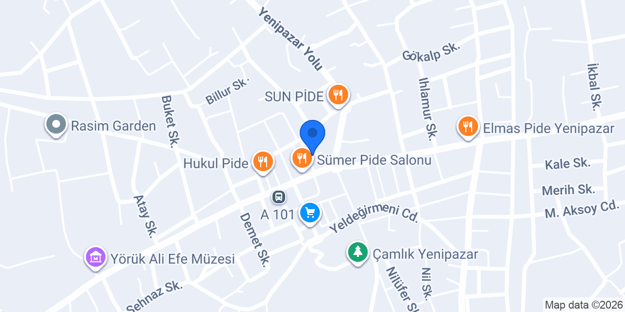 Kılıç Pide Restaurant konumu