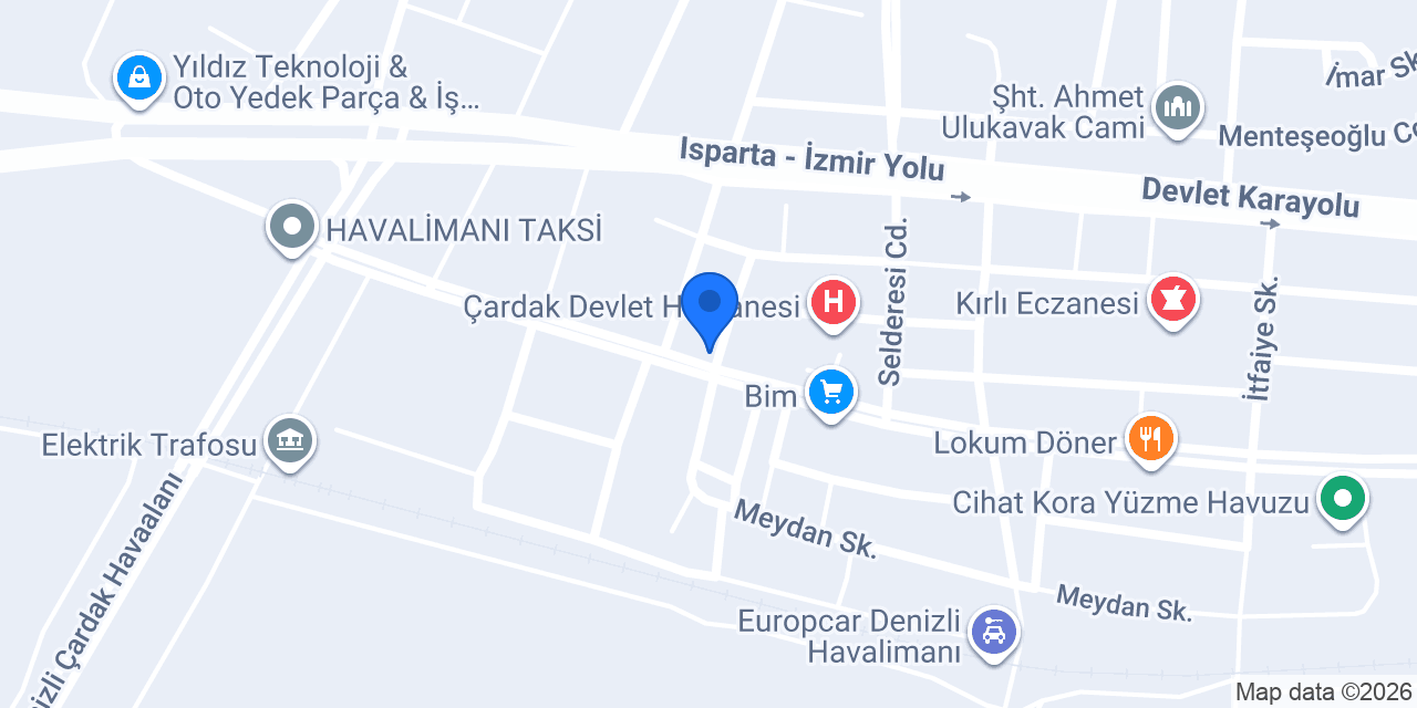 Damla Eczanesi konumu