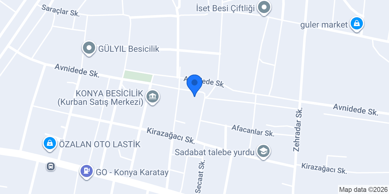 Gökhan İneci Besi Çiftliği konumu