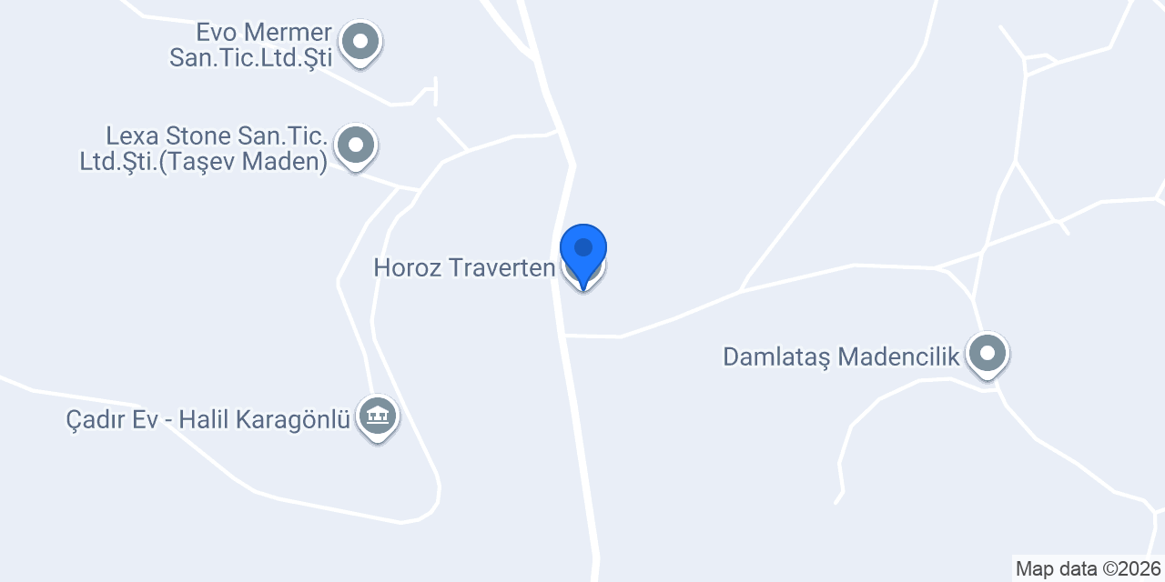 Horoz Traverten konumu