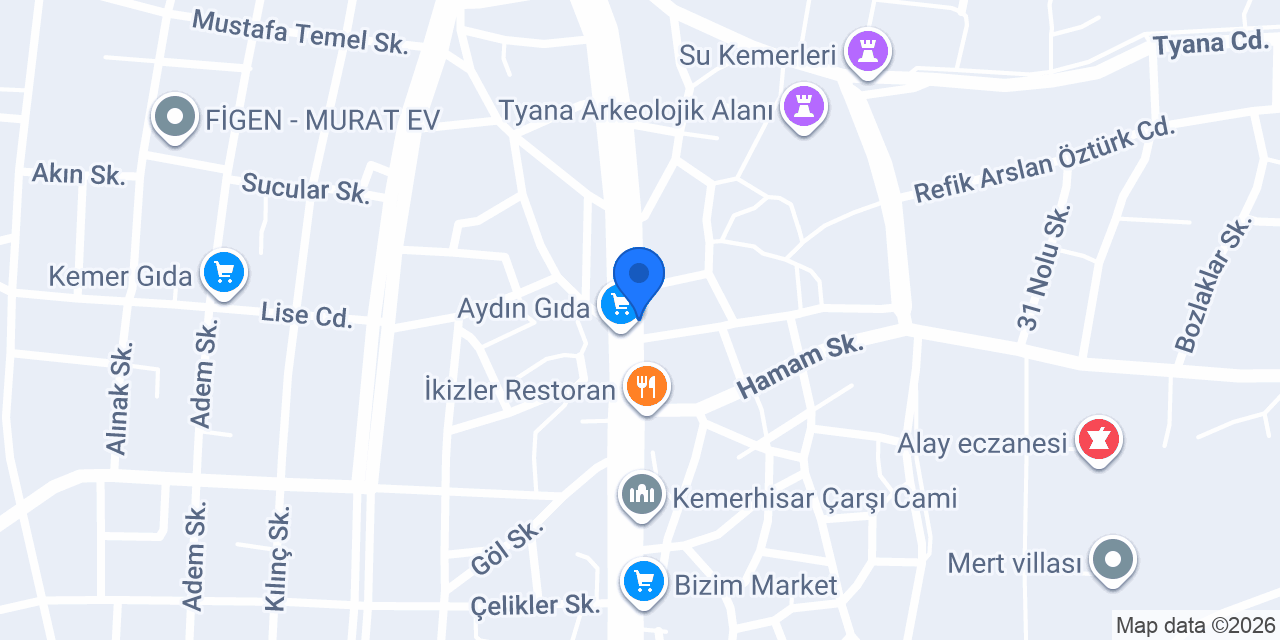 Ilgaz Gıda konumu