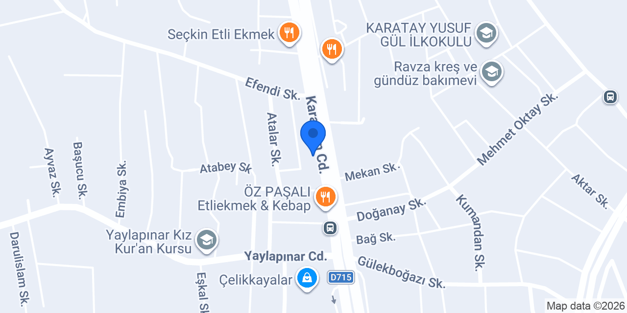 SEÇKİN ETLİEKMEK KONYA konumu