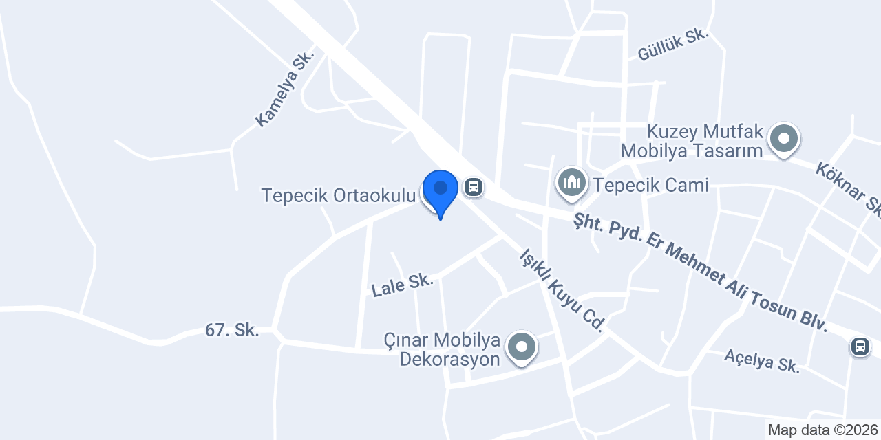 Tepecik Ortaokulu konumu