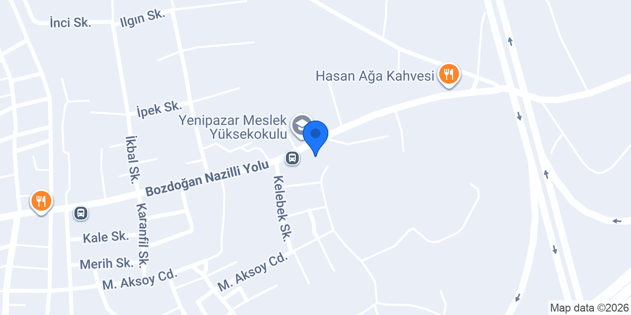 Yenipazar ilçe Devlet Hastanesi konumu