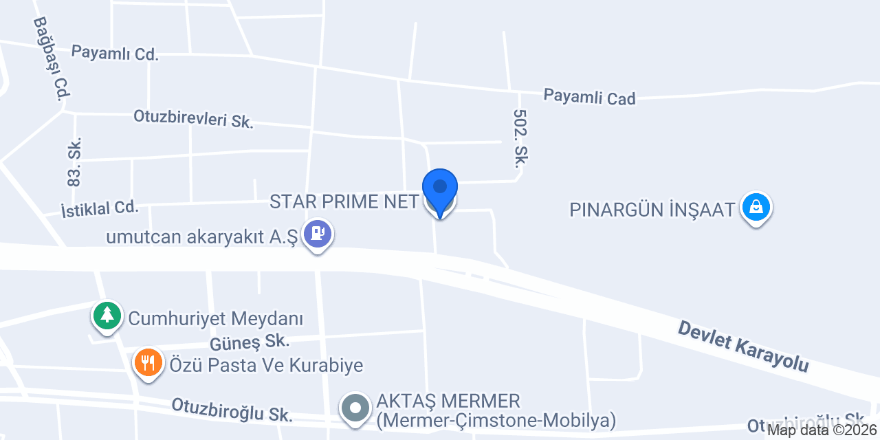 STAR PRIME NET konumu