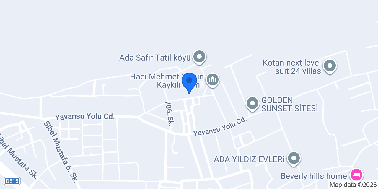 ANİA GARDEN OTEL konumu