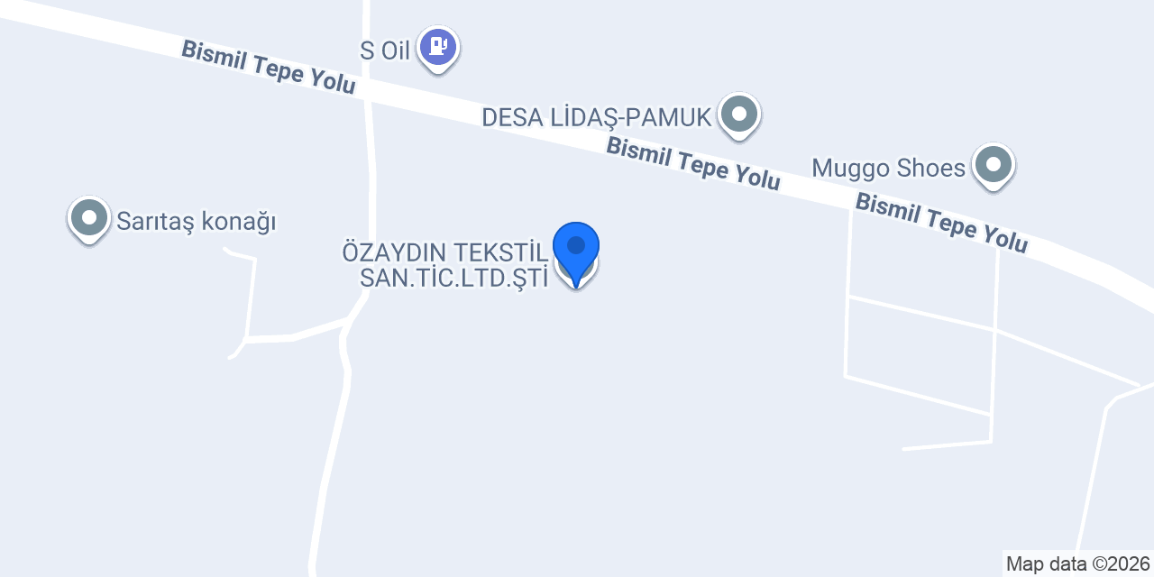 ÖZAYDIN TEKSTİL SAN.TİC.LTD.ŞTİ konumu