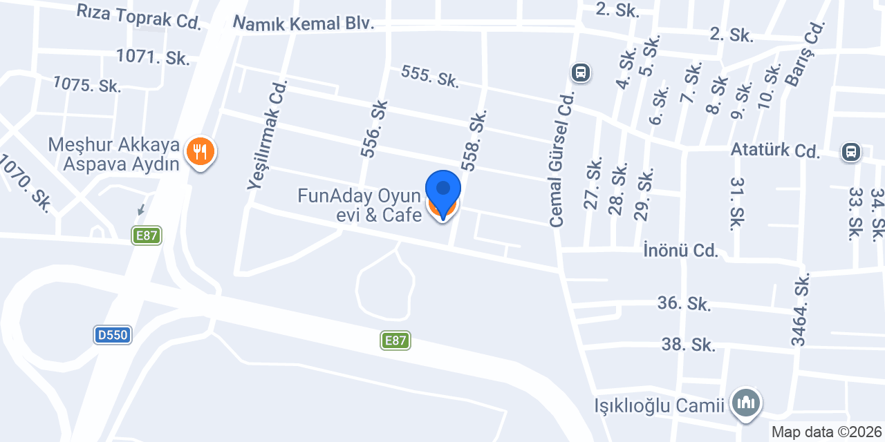 FunAday Oyun evi & Cafe konumu