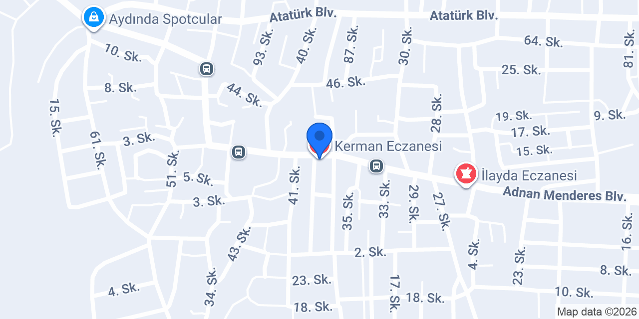 Kerman Eczanesi konumu