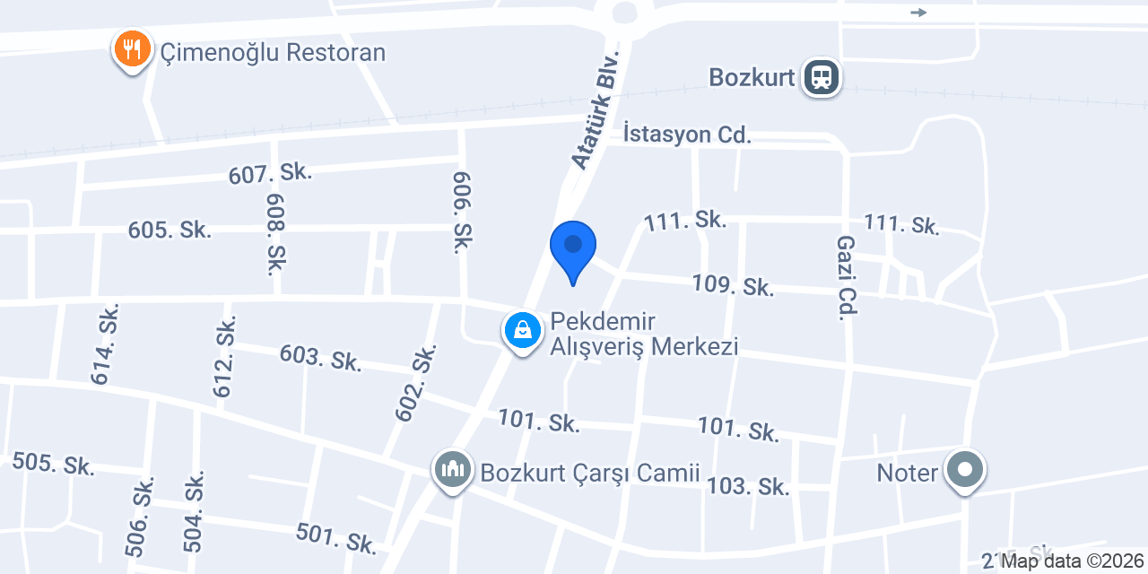 Bozkurt İlçe Halk Kütüphanesi konumu