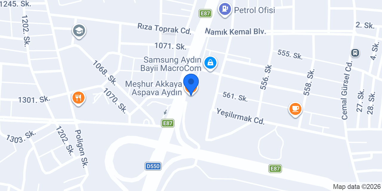 Meşhur Akkaya Aspava Aydın konumu