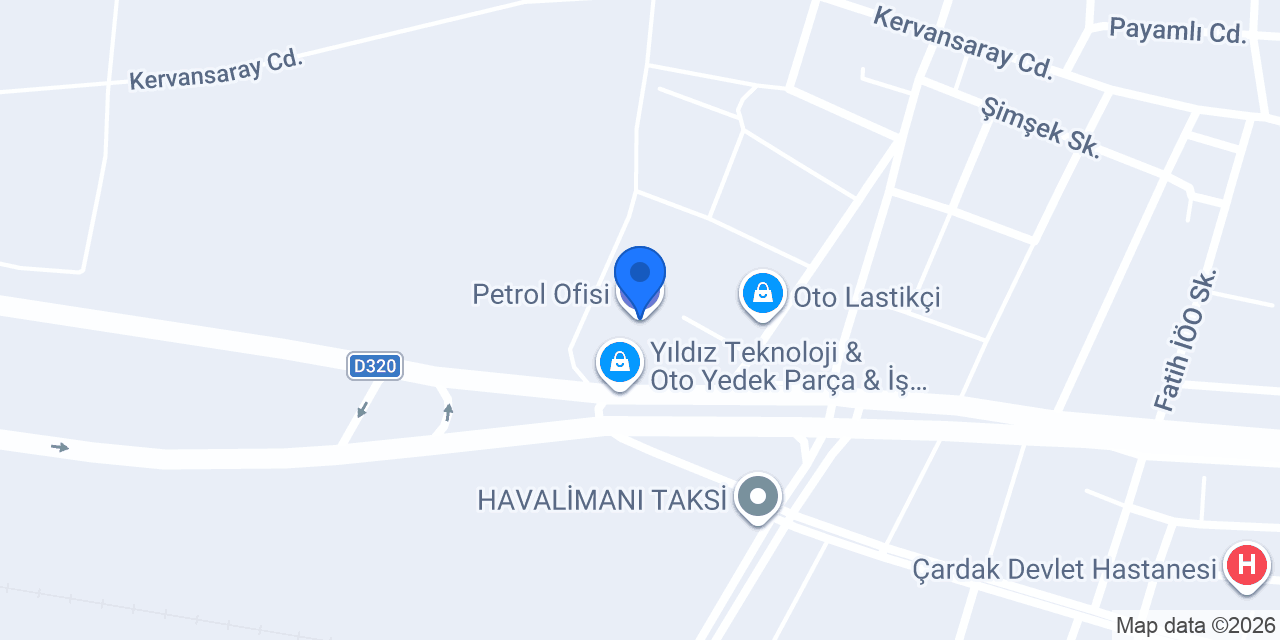 Petrol Ofisi konumu
