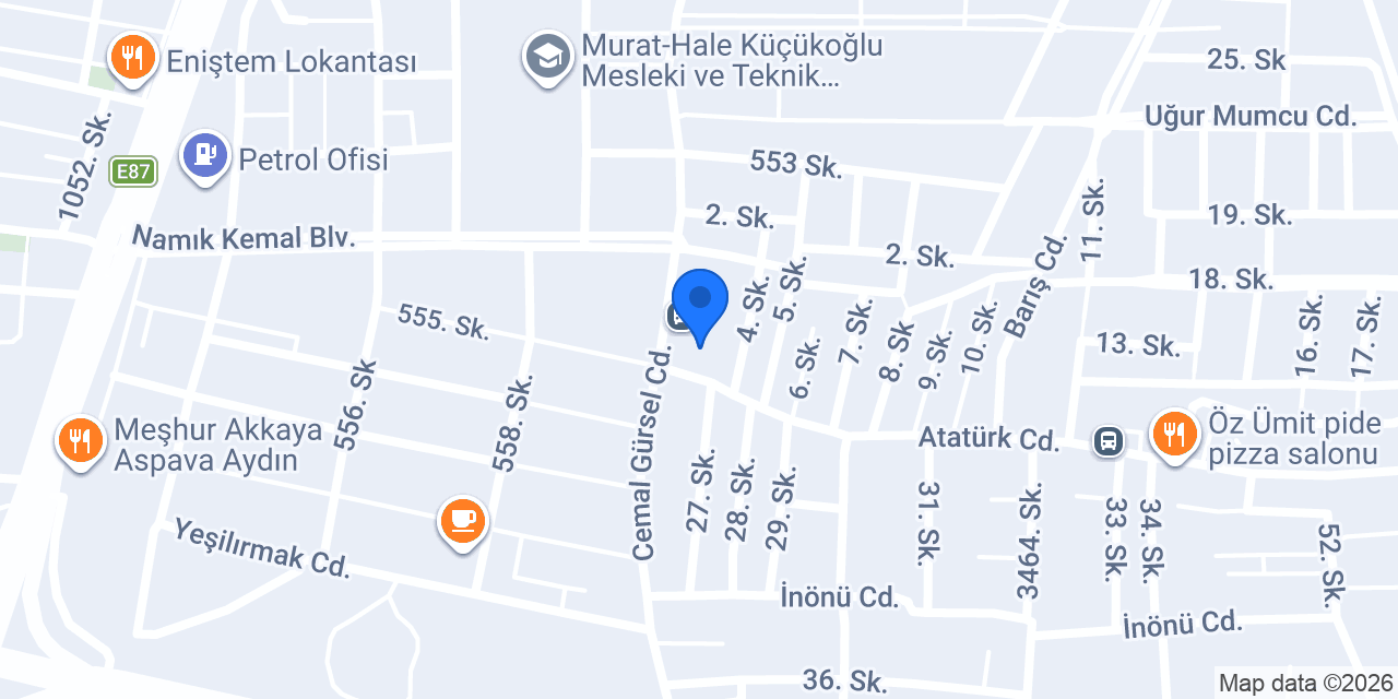 Egemen Veteriner Kliniği konumu