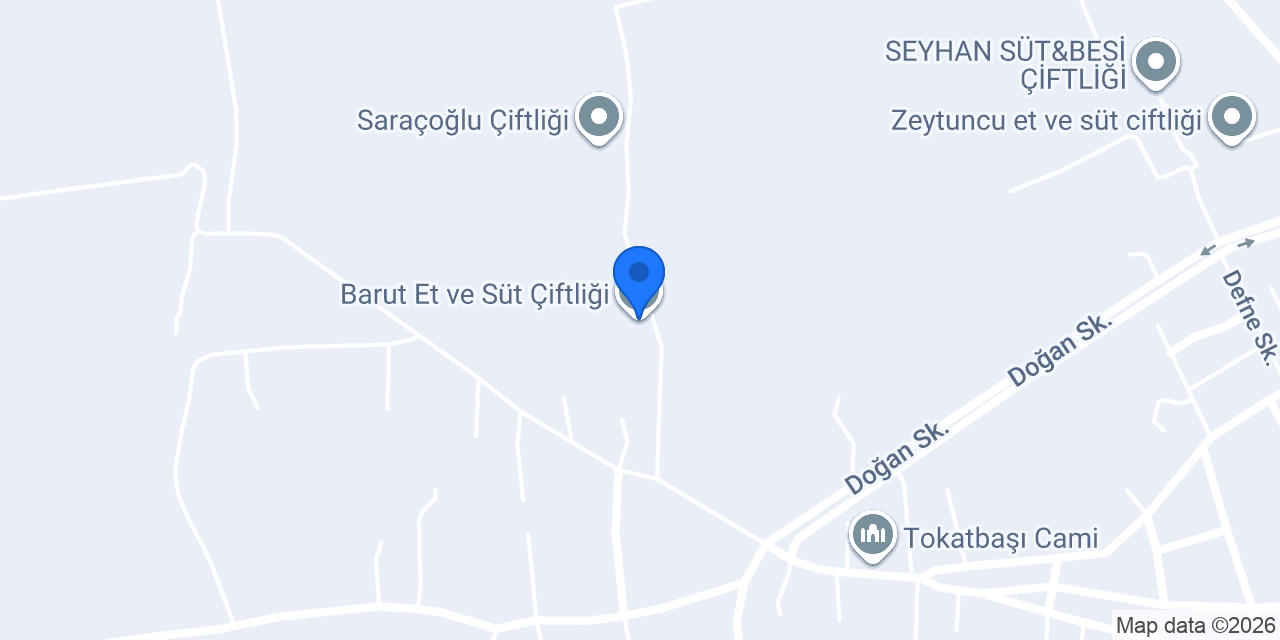 Barut Et ve Süt Çiftliği konumu