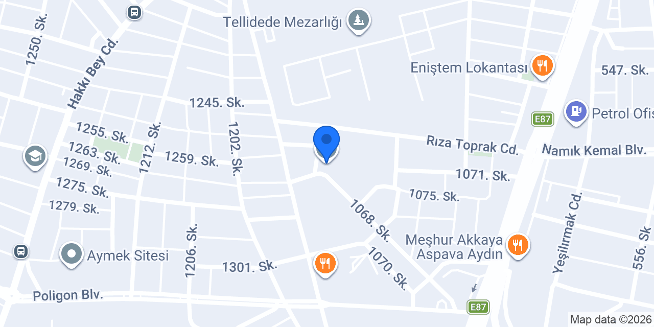 Zübeyde Hanım İlkokulu konumu