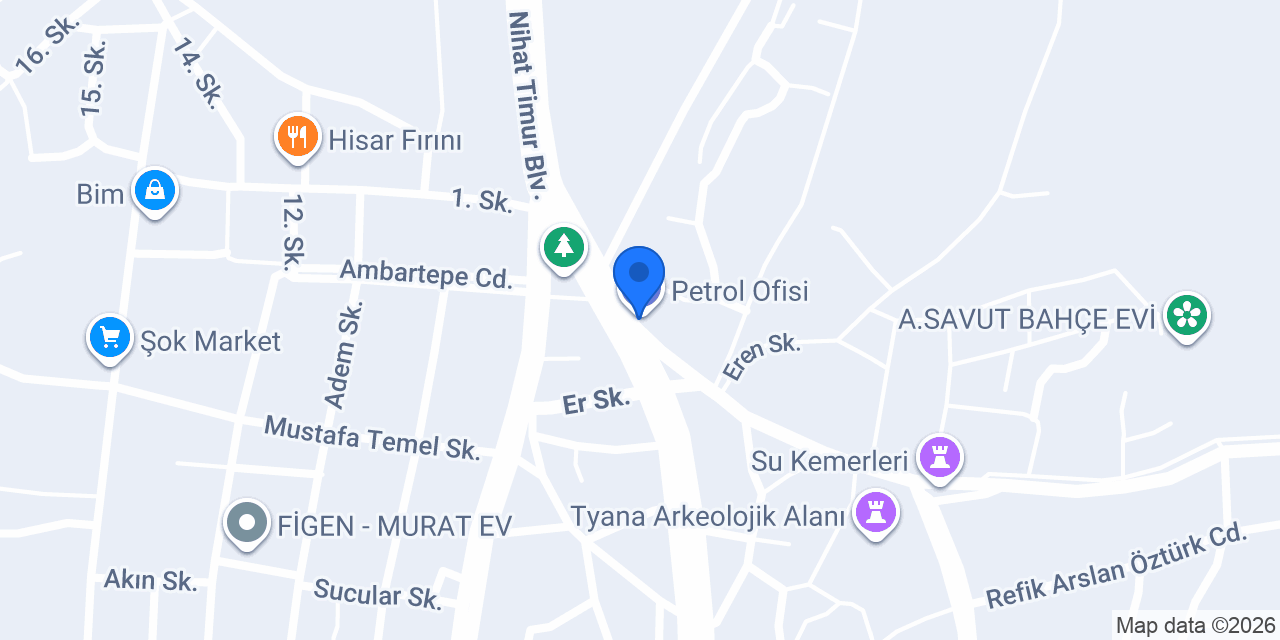 Petrol Ofisi konumu