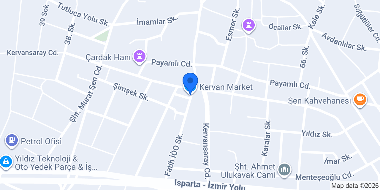Tekin Bakkalı konumu