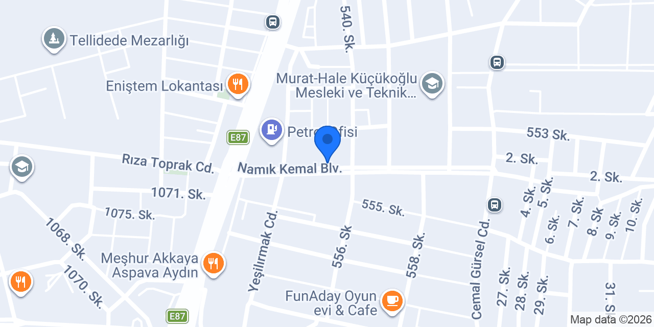Doç. Dr. Fedi Ercan Muayenehanesi konumu
