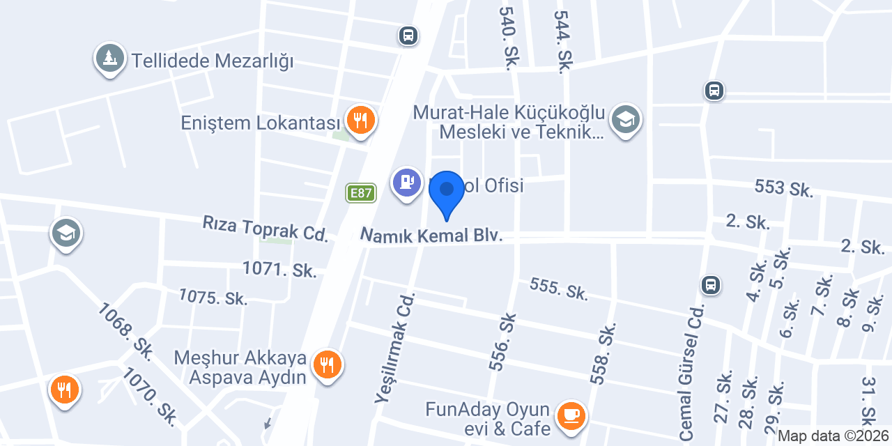 Kupa Genç Odası Aydın konumu