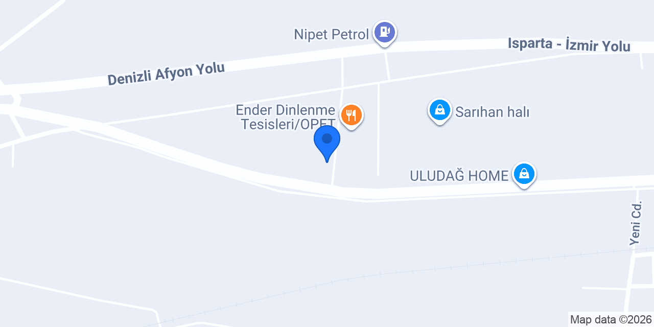 Demirdak Gıda Fabrika konumu