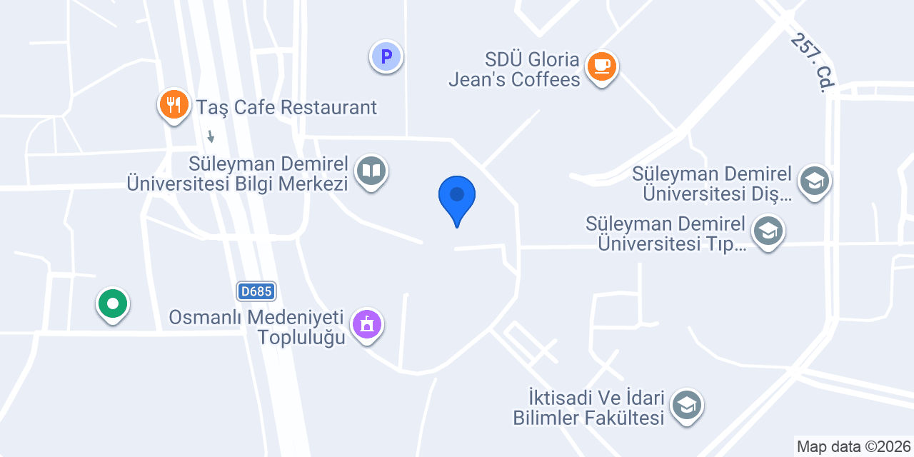SDÜ Genç Ofis konumu