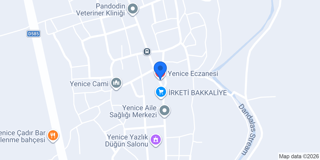Yenice Eczanesi konumu