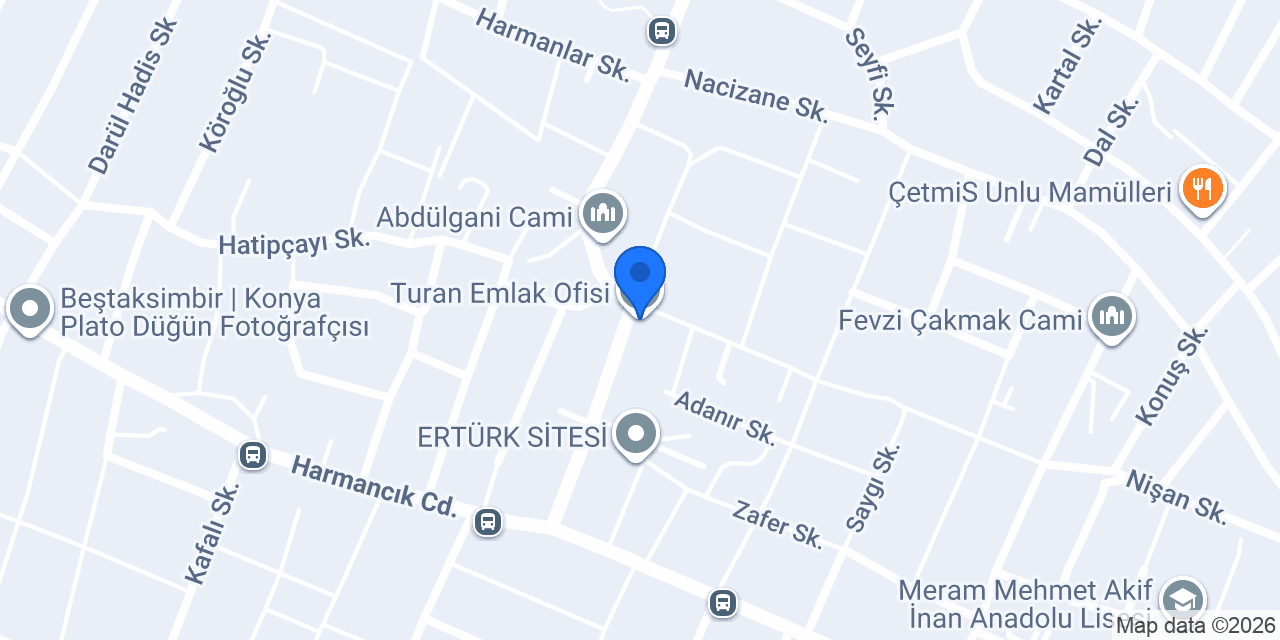 Turan Emlak Ofisi konumu