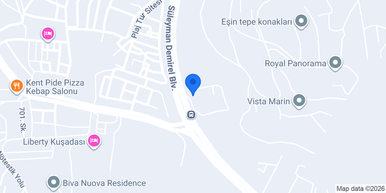 UTTS Kuşadası konumu