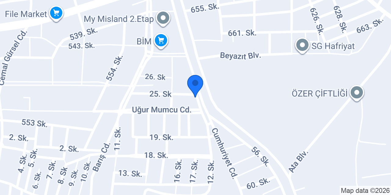 Mars Yapı&Gayrimenkul konumu