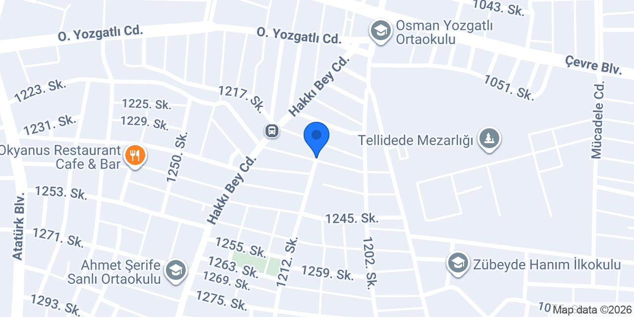 Fatih Orta Okulu konumu